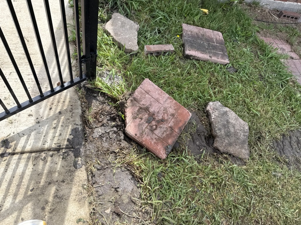 Iron Fence & Paver Demo - Apex Point Services Rockwall TX