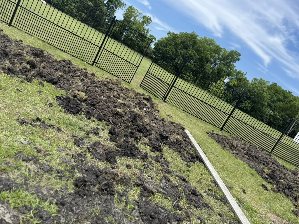 Excavated and graded project site representing roofing and exterior preparation work by Apex Point Services in North Texas