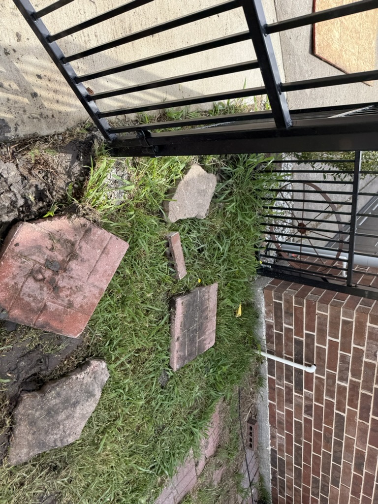 Exterior repair detail from an Apex Point Services project representing storm damage support and property repairs in North Texas